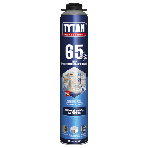 Пена Tytan Professional 65л зимняя профессиональная (-20C) 750 мл